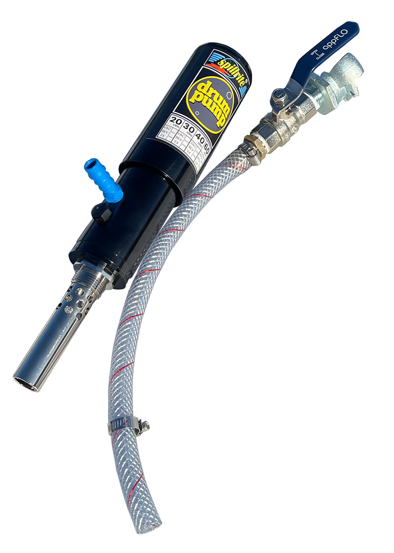 air operated drum pump - ATEX certifiedDP hose claw