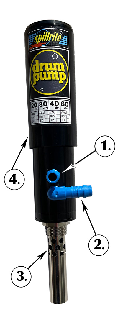 Air operated Drum Pump reversible points