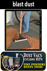dust vacs applications blast dust