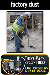 dust vacs applications factory dust