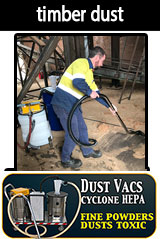 dust vacs applications timber dust